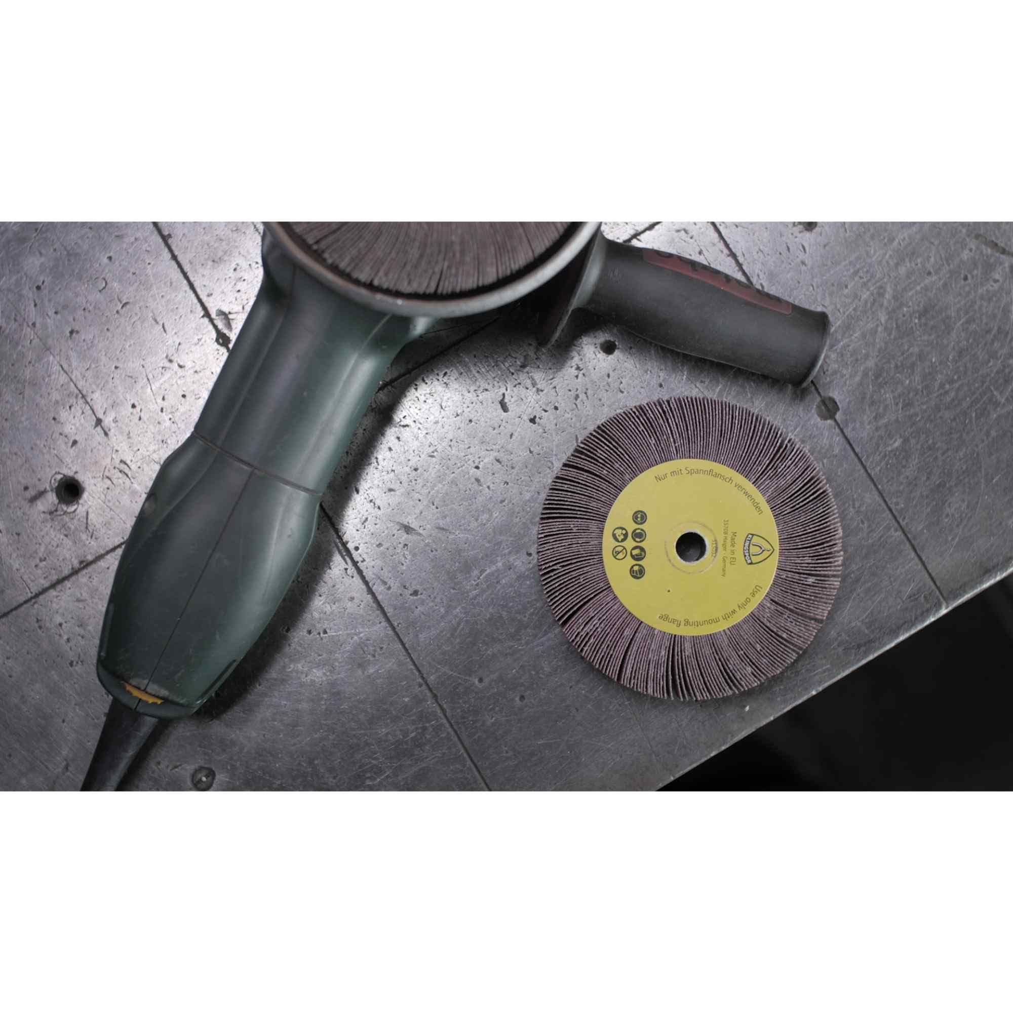2 x Klingspor WSM 617 Schleifmopräder LS 309 X, 115 x 20 mm Korn 60 Gewinde M 14 Art.: 277015
