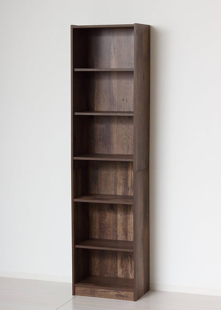 【組立不要】本棚 ダークブラウン Amazon｜ドライバー不要 本棚 幅45cm シェルフ 組立簡単 ラック