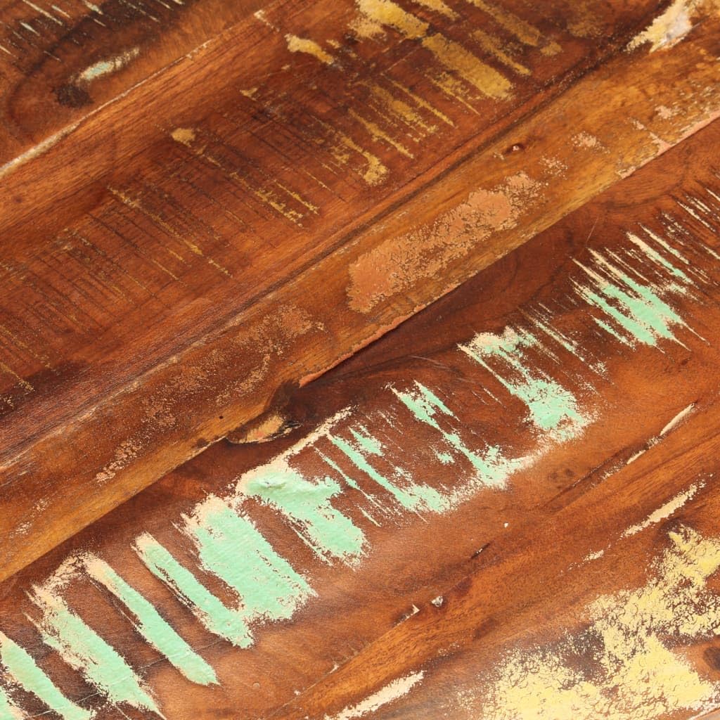 vidaXL Tischplatte, Holzplatte Platte für Tisch Esstisch Couchtisch, Ersatztischplatte Rund, Massivholzplatte, Ø 80x2,5cm Altholz Massiv