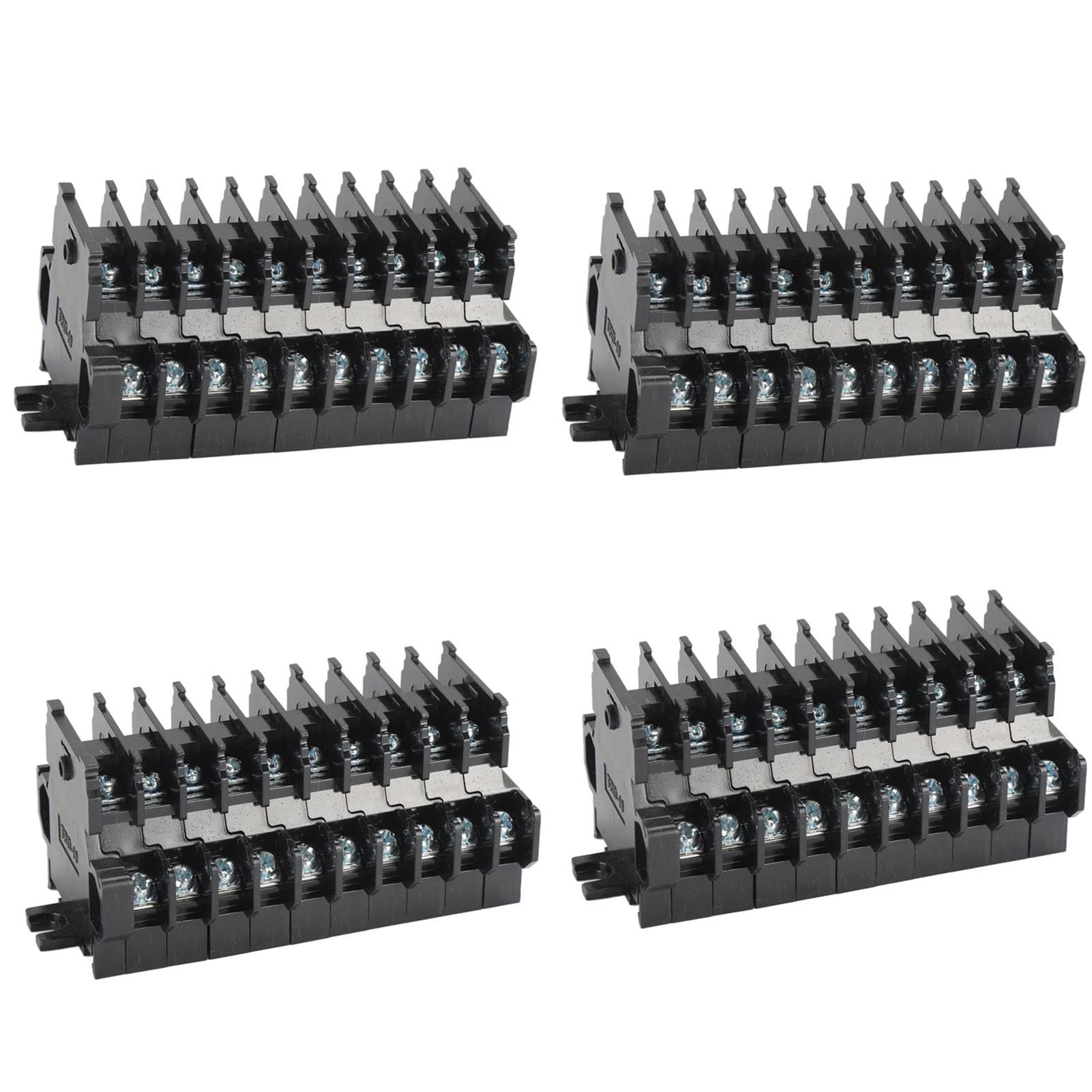 Morsettiera a Vite TBD‑10 Combinazione Doppio Strato in Rame 10A/600V Terminali Connettore Morsettiera PCB