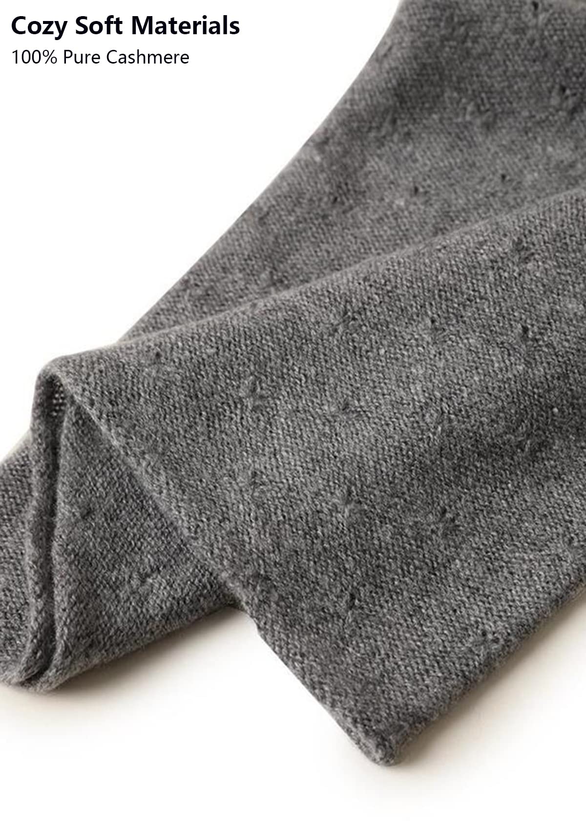 YUONNY Loop Bufanda de Punto de Cachemira, Mujer Bufanda de Cuello Cálido Bufanda de Tubo Otoño Invierno, Bufanda Calentador de Lazo Super Suave Pañuelo Circular para Esquí Ciclismo Deportes Grey