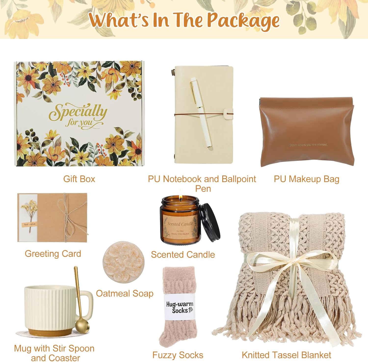 Self Care Gifts for Women, Birthday Gifts for Women, Valentines Day Gifts, Get Well Soon After Surgery Spa Care Package for Best Friend Mom Her Girlfriend Coworker - Image 2