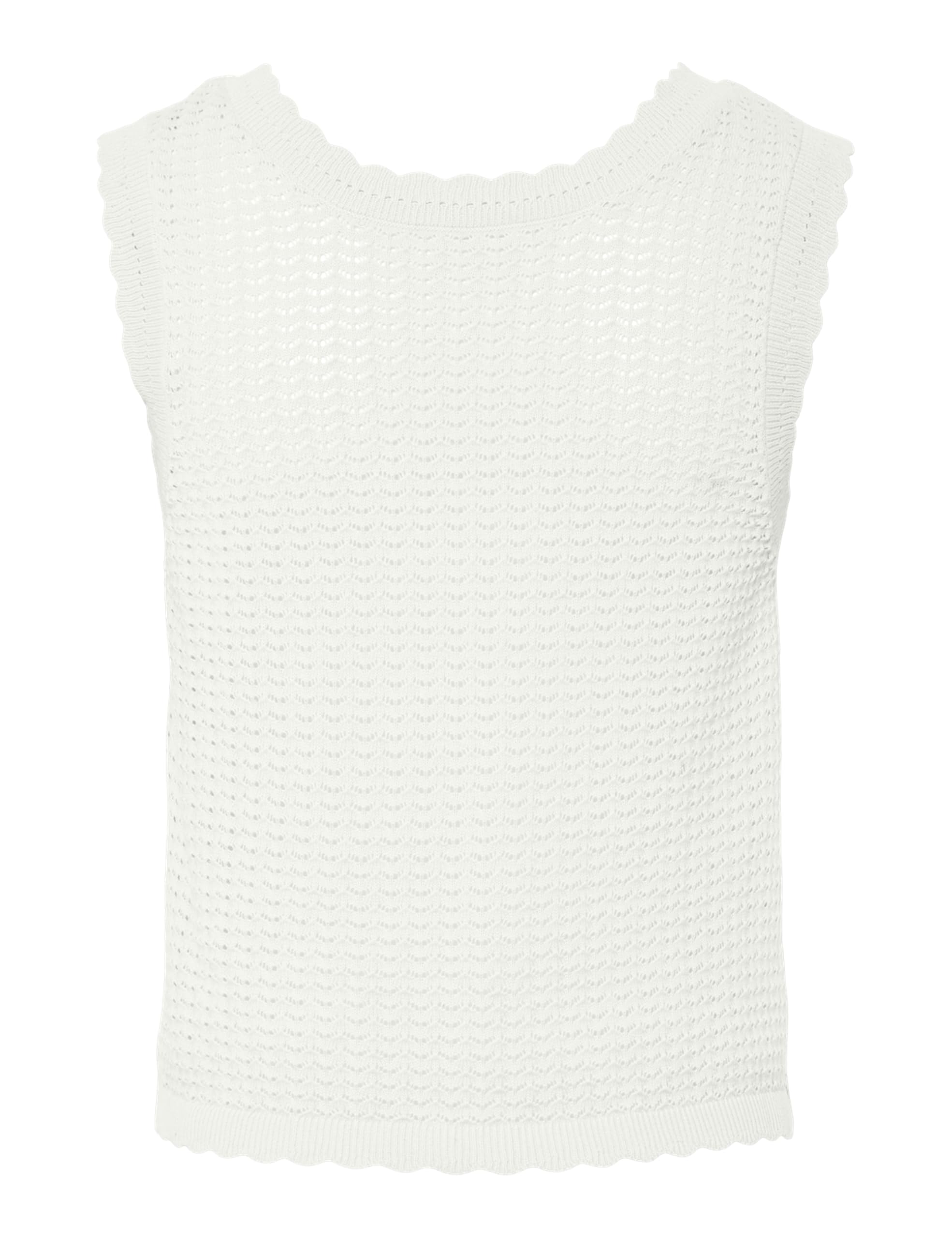 PIECES Pcscout Sl V-Neck Reversible Knit Bc, Cloud Dancer, XL