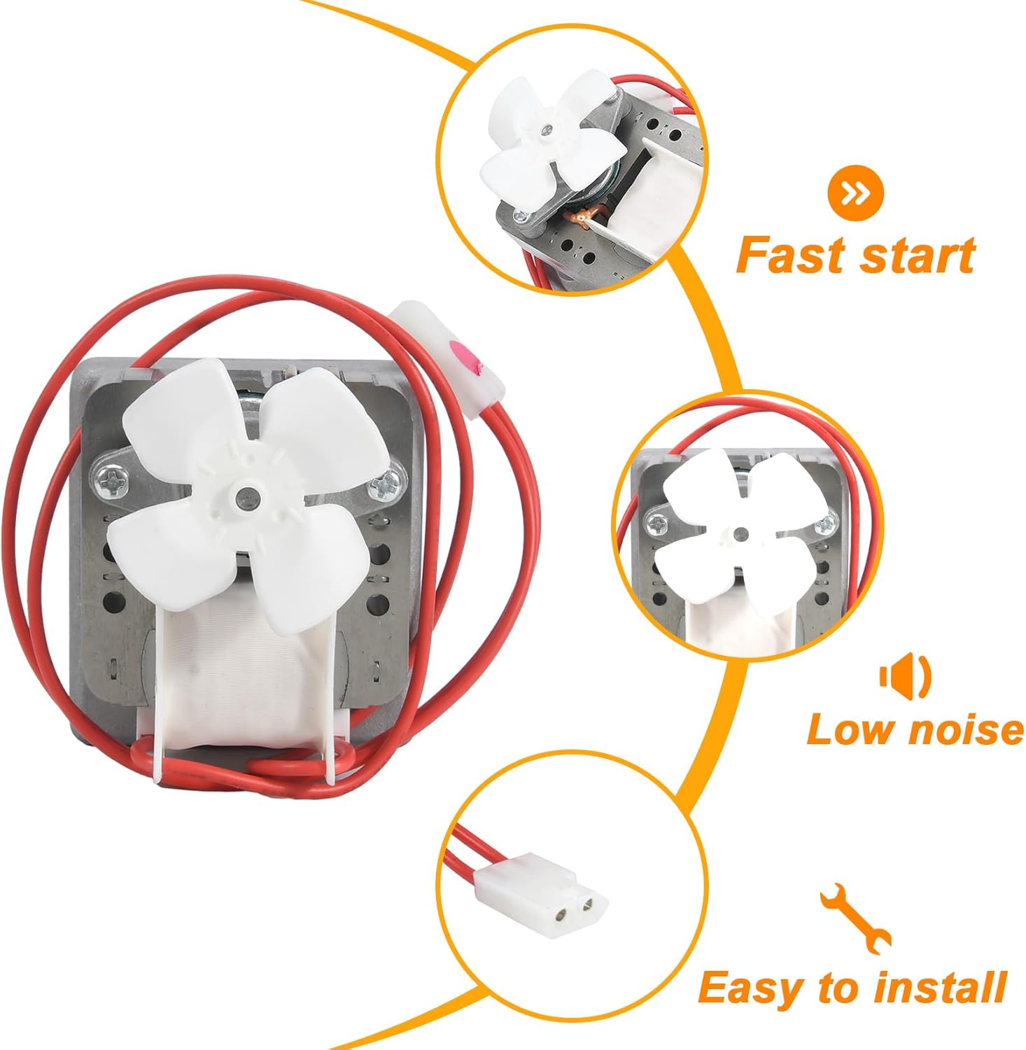 GasSaf 2.0RPM Auger Motor Replacement Parts for Pit Boss & Traeger Pellet Grills & Camp Chef Smoker Grill Drive Motor Replacement Parts 120V AC 60Hz 2 Pole