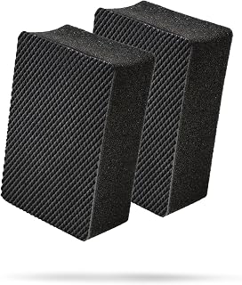 Adam's Clay Block (2pk) - Reusable Hybrid Clay Bar Sponges That Remove Embedded Residues Like Brake Dust, Paint Overspray, & Stuck-On Dirt from Your Car, Truck, Van, or RV Surfaces