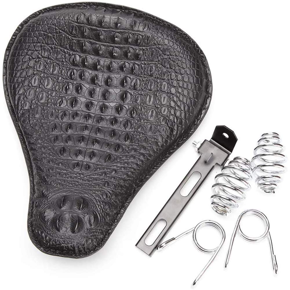 Asiento acolchado para motocicleta, soporte para moto, accesorio de modificación, cojín de cocodrilo para Sportster Bobber Chopper