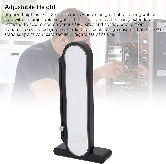 Soporte Ajustable Zunate ARGB para GPU con Display de Temperatura miniatura 9