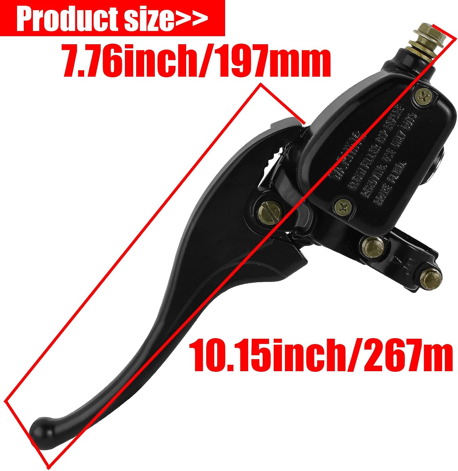 Left Front Brake Master Cylinder Lever Compatible with Polaris Sportsman Magnum Big Boss Hawkeye Scrambler Sport Trail Blazer Worker Xpedition Xplorer 300 325 330 350 400 425 450 500 600 700