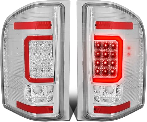 Miniatura 9 de DNA MOTORING TL-CSIL07-LED-3D-BK-CL Conjunto de luz trasera LED 3D para lado del conductor y del pasajero compatible con Chevy Silverado 1500 2500