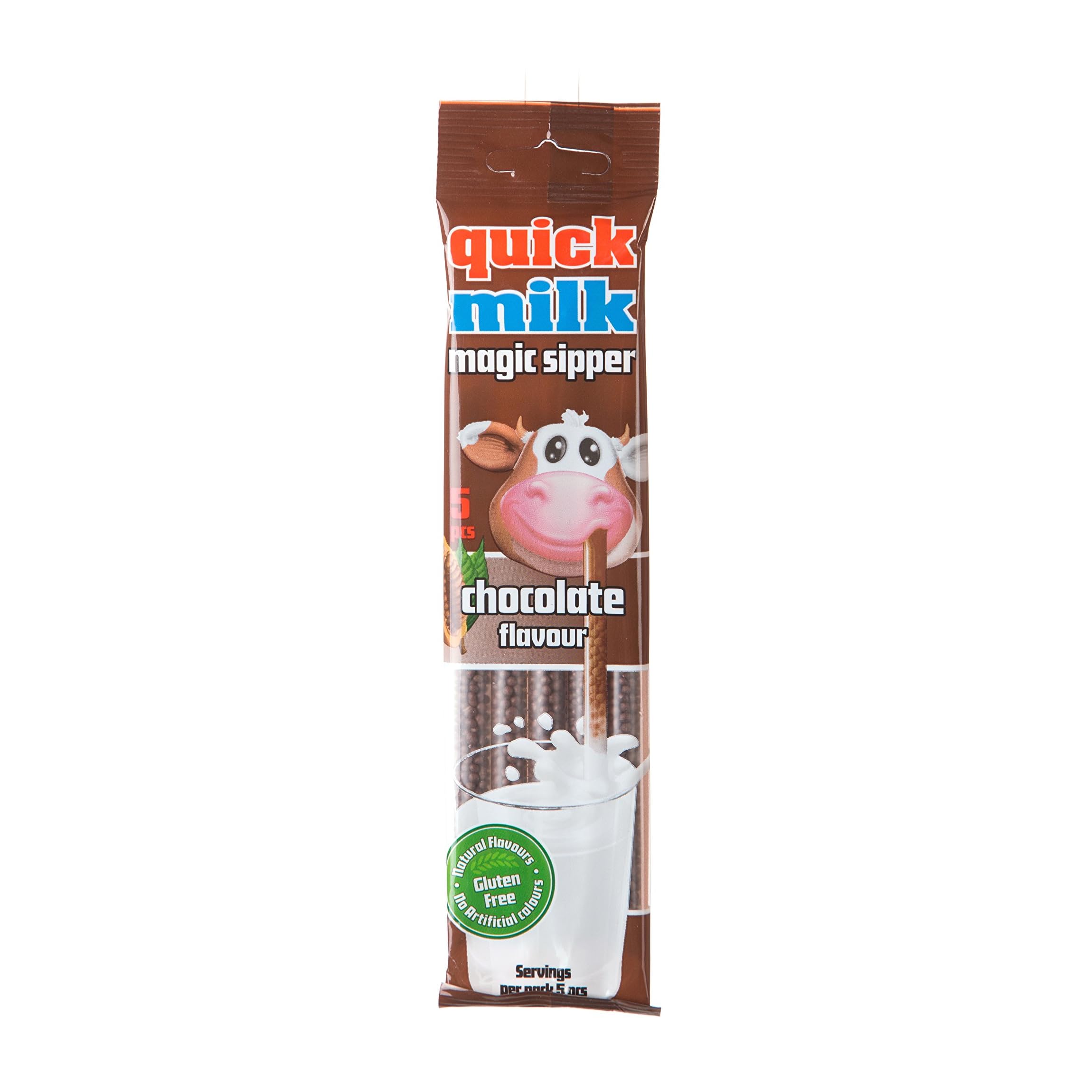 Quick Milk Gluten-free Magic Sipper Straws (Chocolate Flavour)-Pack of 1, (30g) | Imported | Magic Sipper-image-41