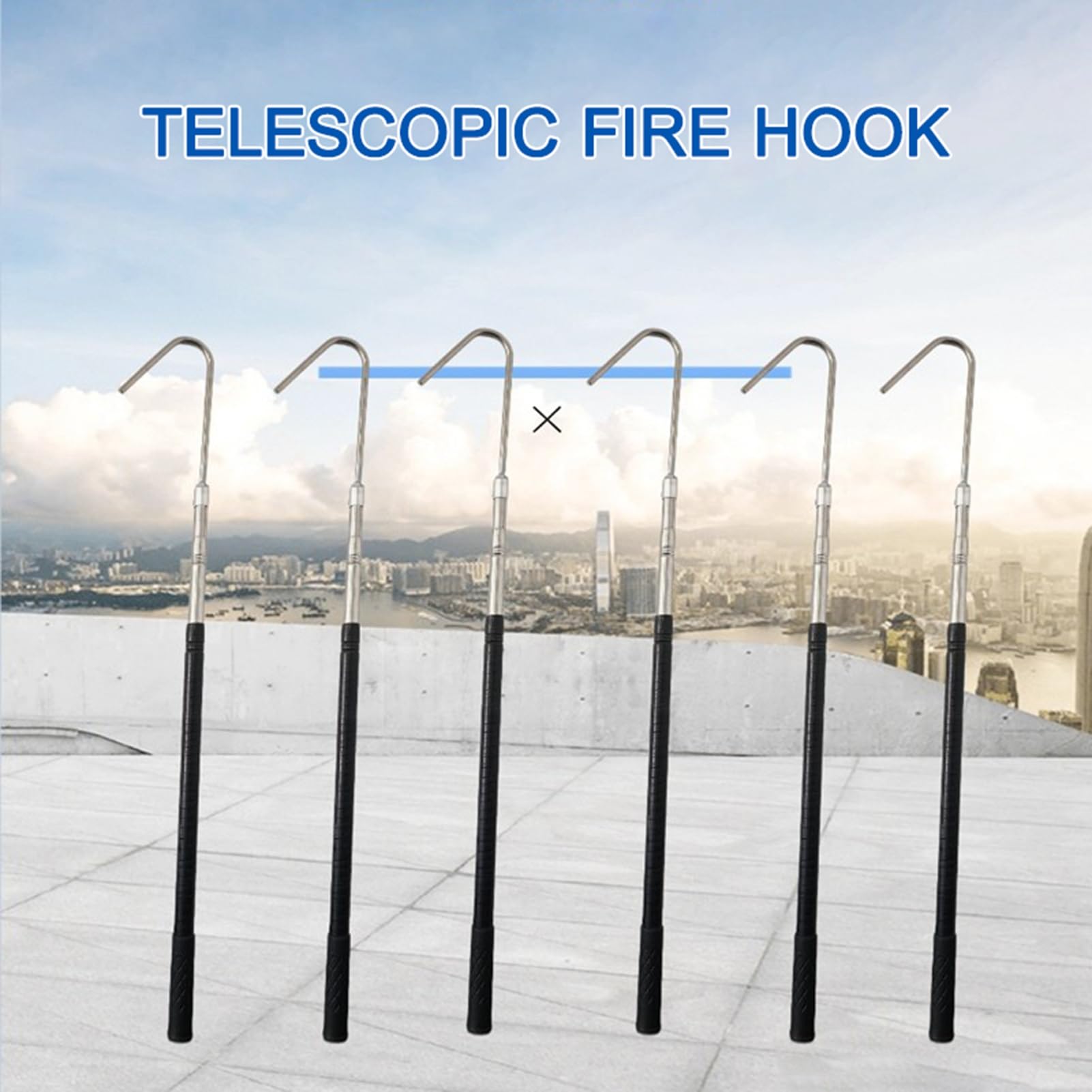 Genérico Palos de Rescate de Emergencia por electrocución, Herramienta De Seguridad De Alto Voltaje, ideal para centrales eléctricas y fábricas(80-155cm/2.6-5.08ft)