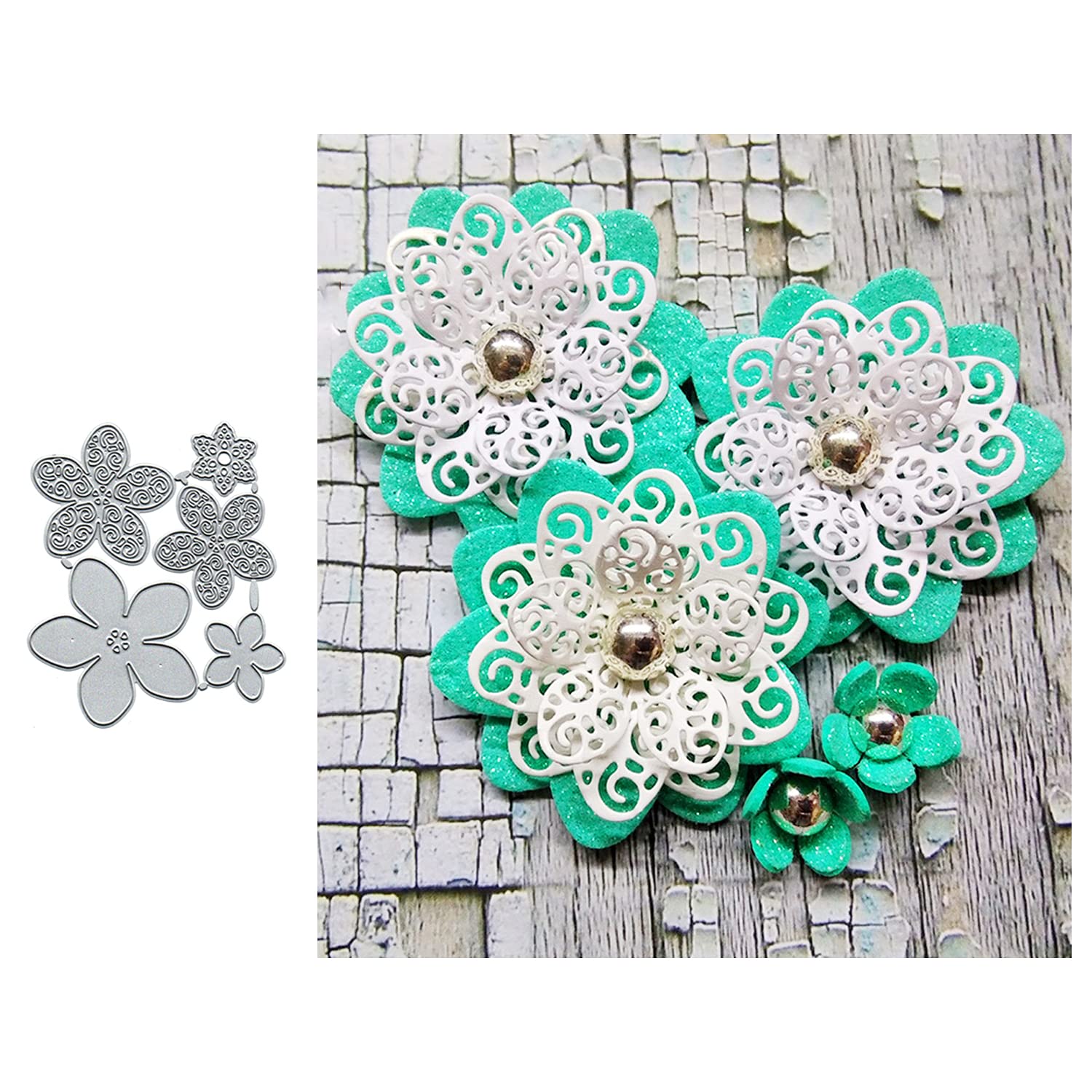 Fustelle In Metallo A Forma Di Fiori, Fustelle Per Lavori Di