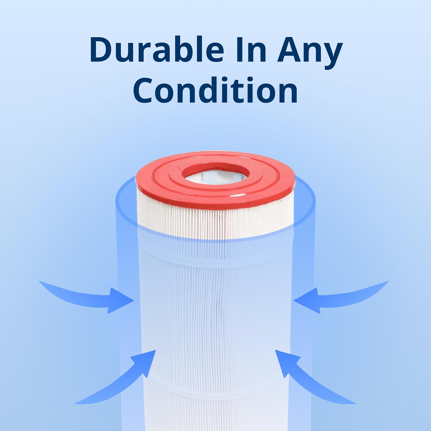 DPM Heavy-Duty Pro AquaStar PLF35000 Replacement Cartridge Pipeline Inline Swimming Pool Filter Pleated Element 1 Pack | Made in USA | Replacement for PF35000 (250 Sq Ft (31" Height) PLF35000)