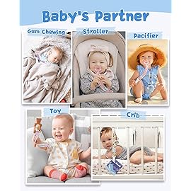 babygoal Fruit Pacifier Clips, 8 Pack Binky Paci Holder Clips Fits for Most Pacifiers and Binkies 8PS52-B