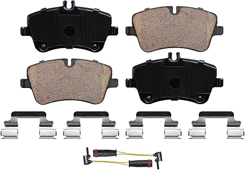 Miniatura 3 de Detroit Axle - Pastillas de Freno Delanteras para Mercedes-Benz C230 C240 C280 C320 C350 CLK320 CLK350 SLK280 SLK300, Traseras para Maserati