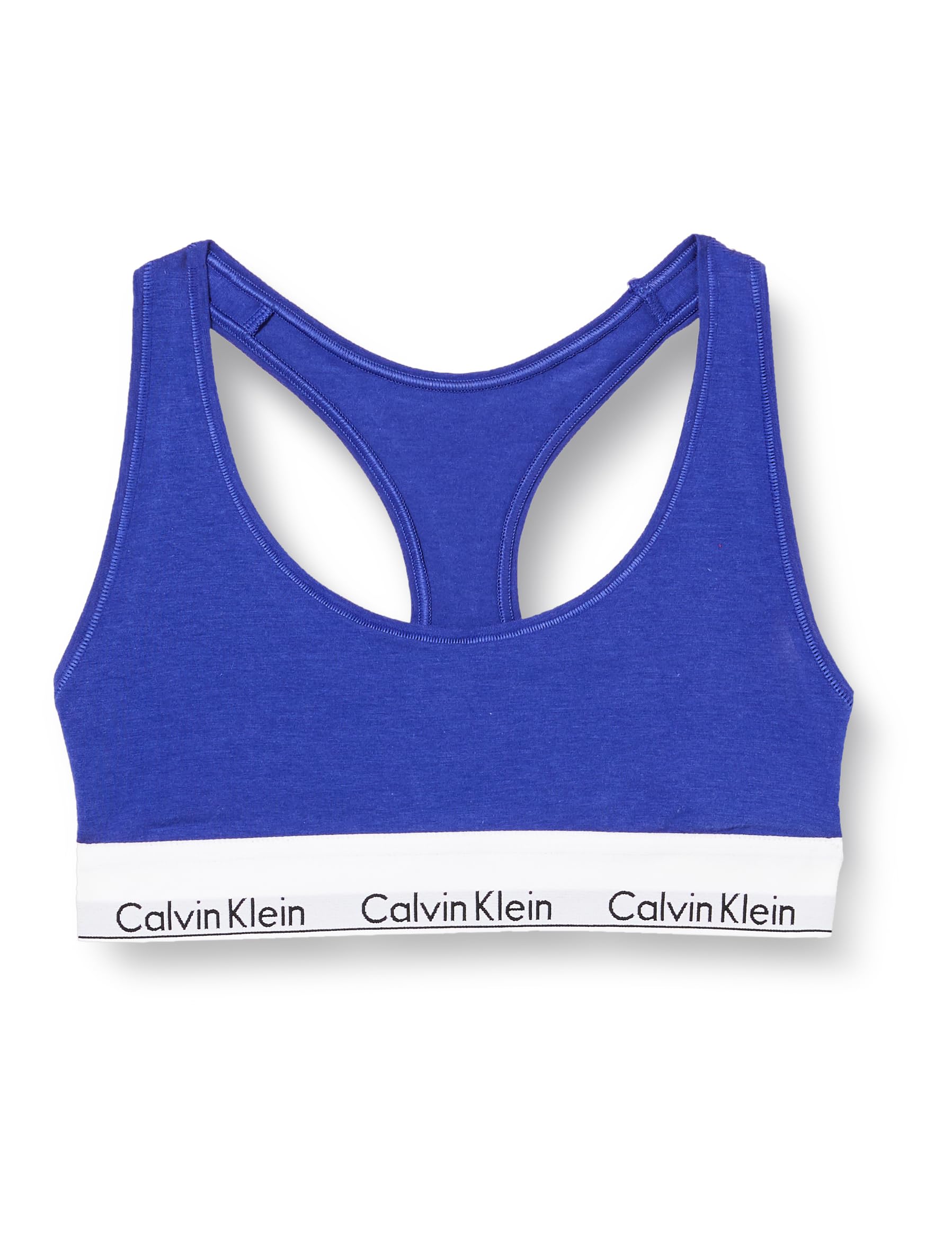 Calvin Klein Women Bralette Unlined Stretch, Blue (Spectrum Blue), L