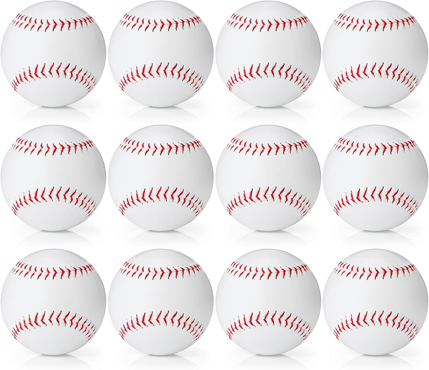 12 Pack Sports Practice Softballs, Official Size and