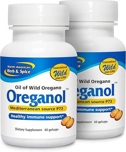 Hierbas y especias de América del Norte:Oreganol puro y natural de triple fuerza P73, cápsulas, 60 unidades, 2