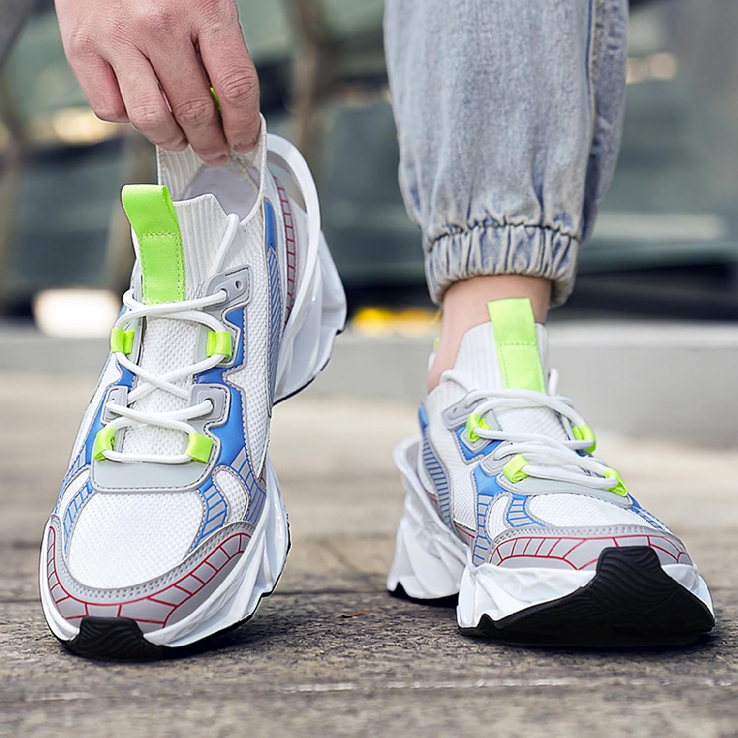 Men's Sneakers Blade Shoes Trail Running Athletic Tennis Walking Shoes Leisure Sports Shoes