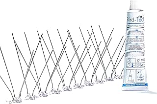 Bird-Tech TM 3 mètres de Pics Anti Pigeons en Acier Inoxydable + Colle Adhésive Fabriqué en UE