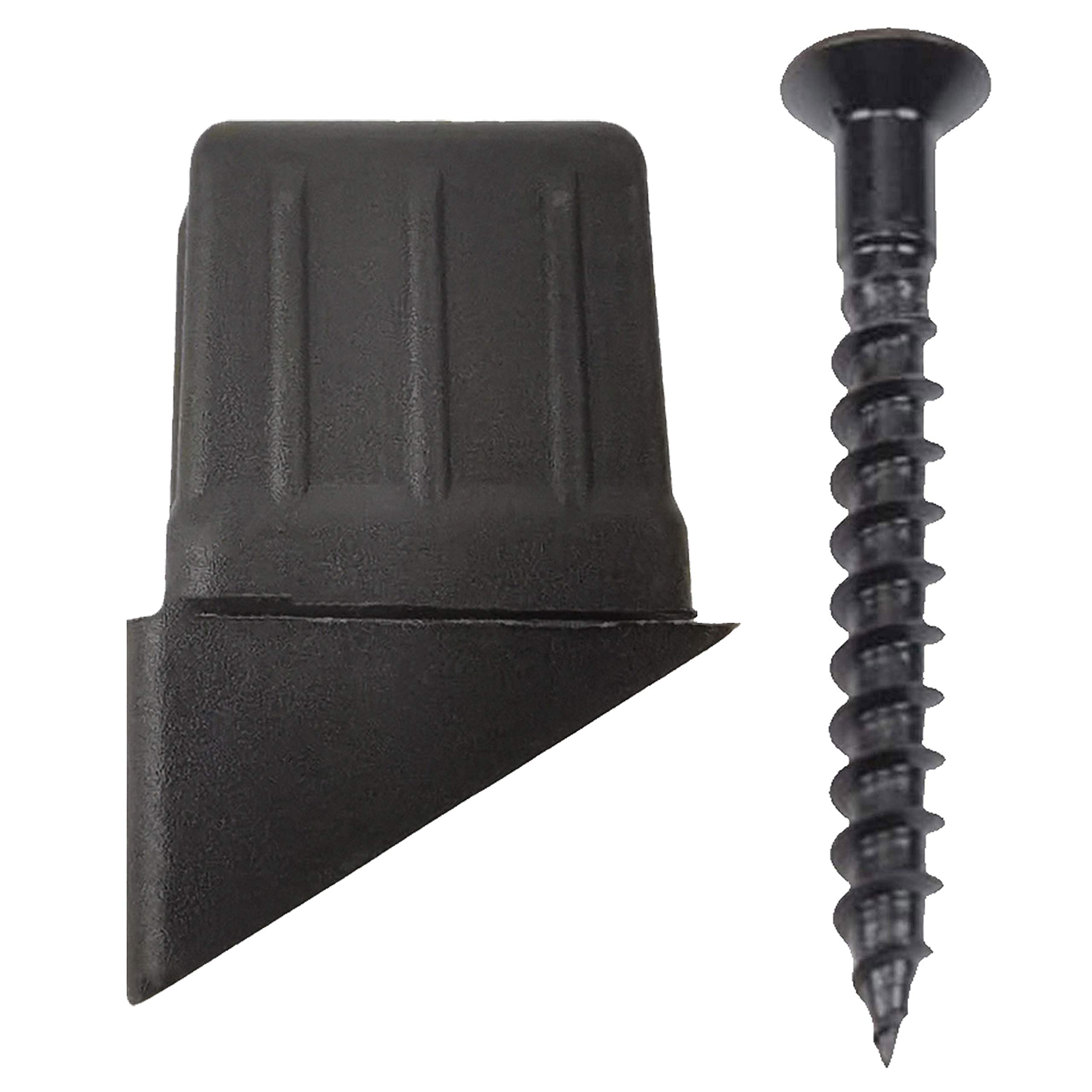 Myard Baluster Connectors with Screws for Deck Handrail Railing Fencing (Qty 50 for 25 Balusters, Classic Square Stair Connectors)