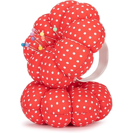 NEOVIVA Pincushions for Sewing with Wristband: Cute Wrist Pin Cushion for Daily Needlework