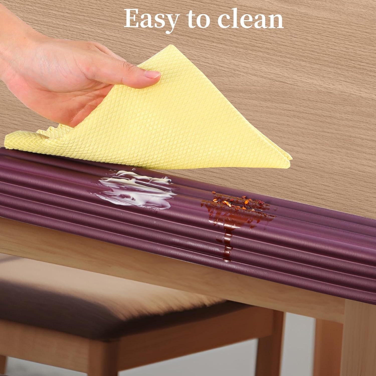 Veltiro 2-Meter, Table Protection Strip Protector, Extra Soft Foam Edge Safety Strip for Baby & Kids, Baby Proofing Corner Guards & Safety Bumper Edge for Table, Desk. (Brown) 5 71ccoZfRBQL. SL1500