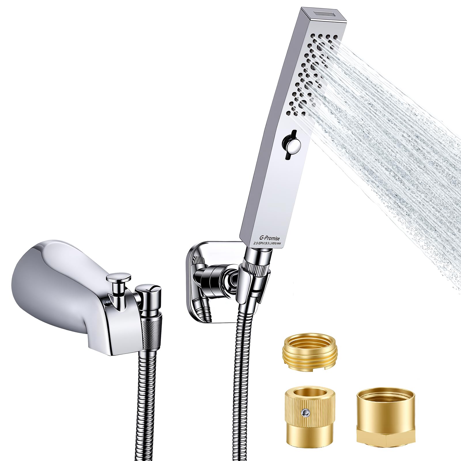Photo 1 of G-Promise All Metal Bathtub Faucet with Sprayer