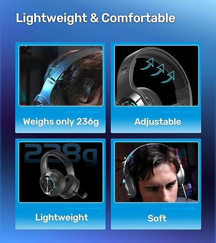 Miniatura 7 de HECATE by Edifier G30S Auriculares con cable para juegos, transmisión de modo dual Bluetooth 5.3, efectos de sonido de juego, micrófono con