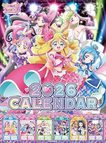 東映アニメーション キミとアイドルプリキュア♪ 2026年カレンダー A2 CL-015のサムネイル