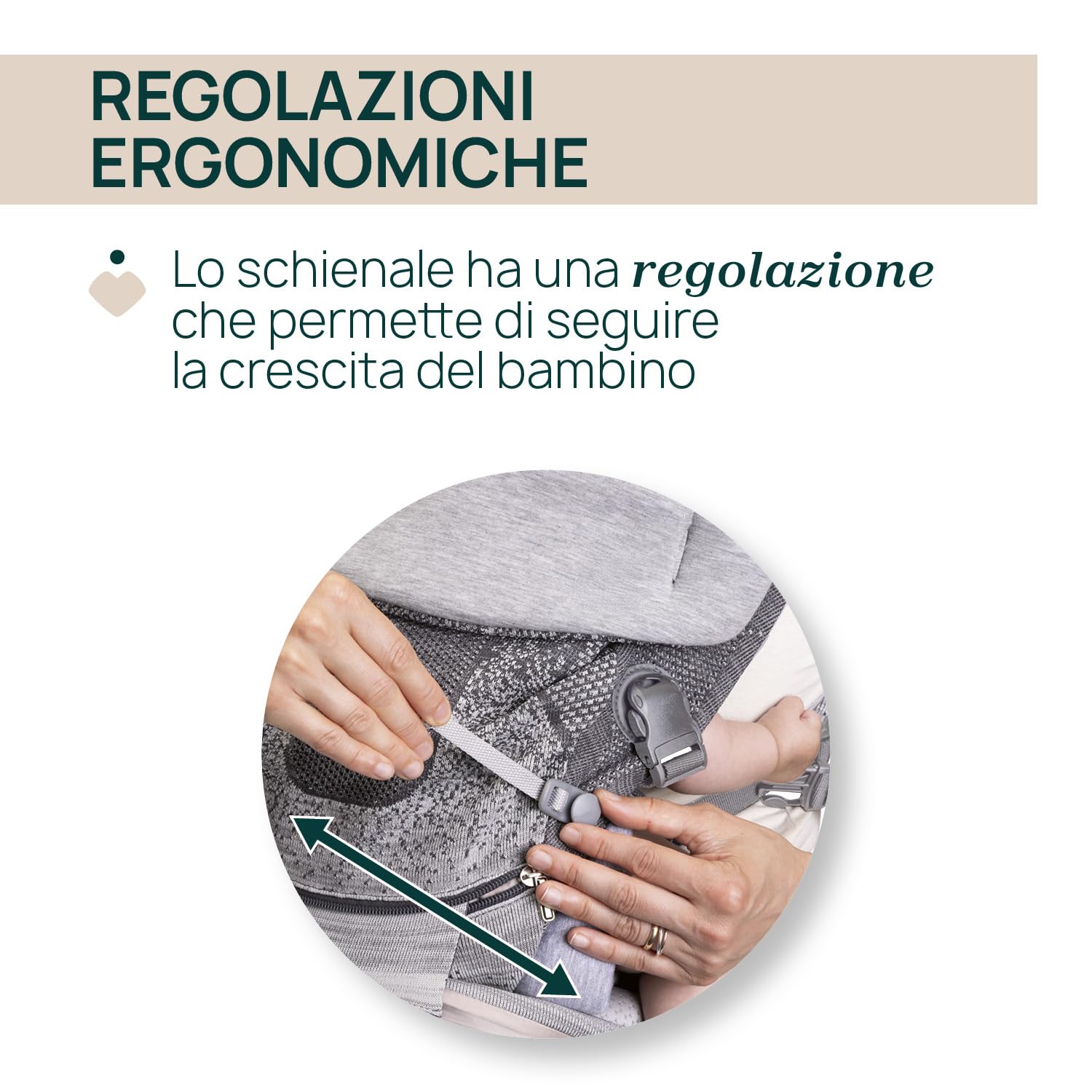 Chicco Airy Hip Fit Marsupio Ergonomico 3-in-1 | Tessuto Traspirante 3D Flyknit, Supporto Base Removibile per Distribuzione Peso | Posizioni Multiple: Fronte Mamma, Fronte Strada e Zaino | 0-15kg