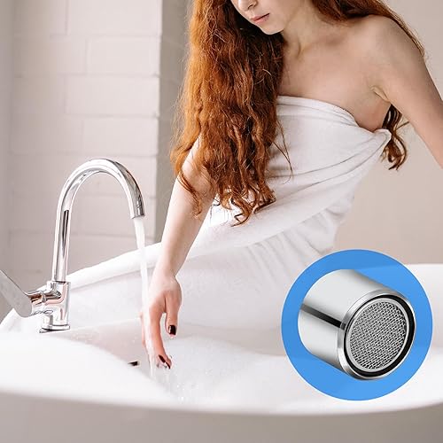 Miniatura 7 de Aireador para grifo de fregadero de 5564 pulgadas, filtro de fregadero de baño, aireador de grifo de cocina con carcasa de latón, rosca hembra,