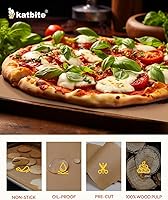 Vista 4 de Katbite 265 hojas de papel pergamino de 10 x 15 pulgadas, papel de hornear sin blanquear resistente, precortado y a prueba de aceite, perfecto