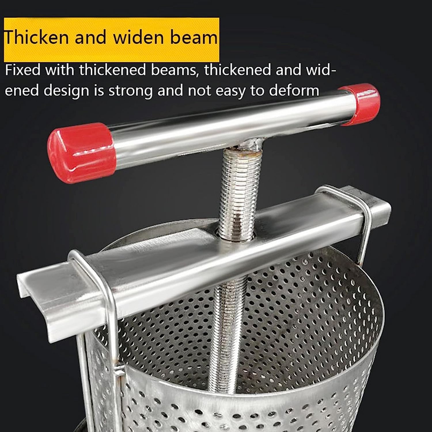 Manual Grape Citrus Press, Stainless Steel Citrus Press, Beeswax Press, Household Honey Wax Press for Wine Dyeing Cheese, Herbs and Vegetables
