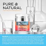 Crème de rétinol pour visage avec acide hyaluronique, Jour du collagène & Hydratant de nuit pour les femmes et les hommes, Crème de solution d'âge, 1.85 Oz
