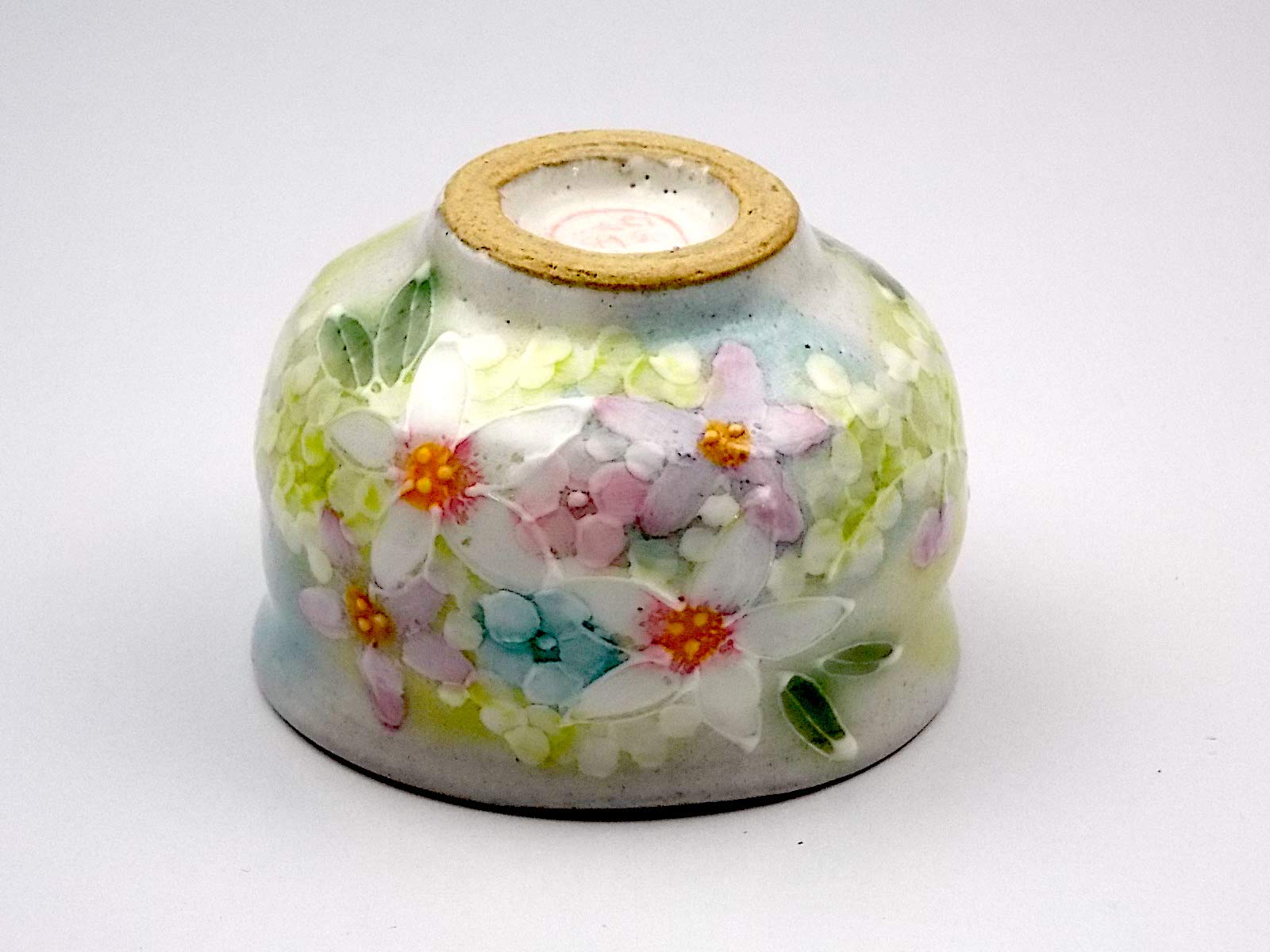 【新品未使用】　工房「ゆずりは」　紅彩京花　パスタ皿瀬戸焼 24mプレゼント riguru-online_tocup43442