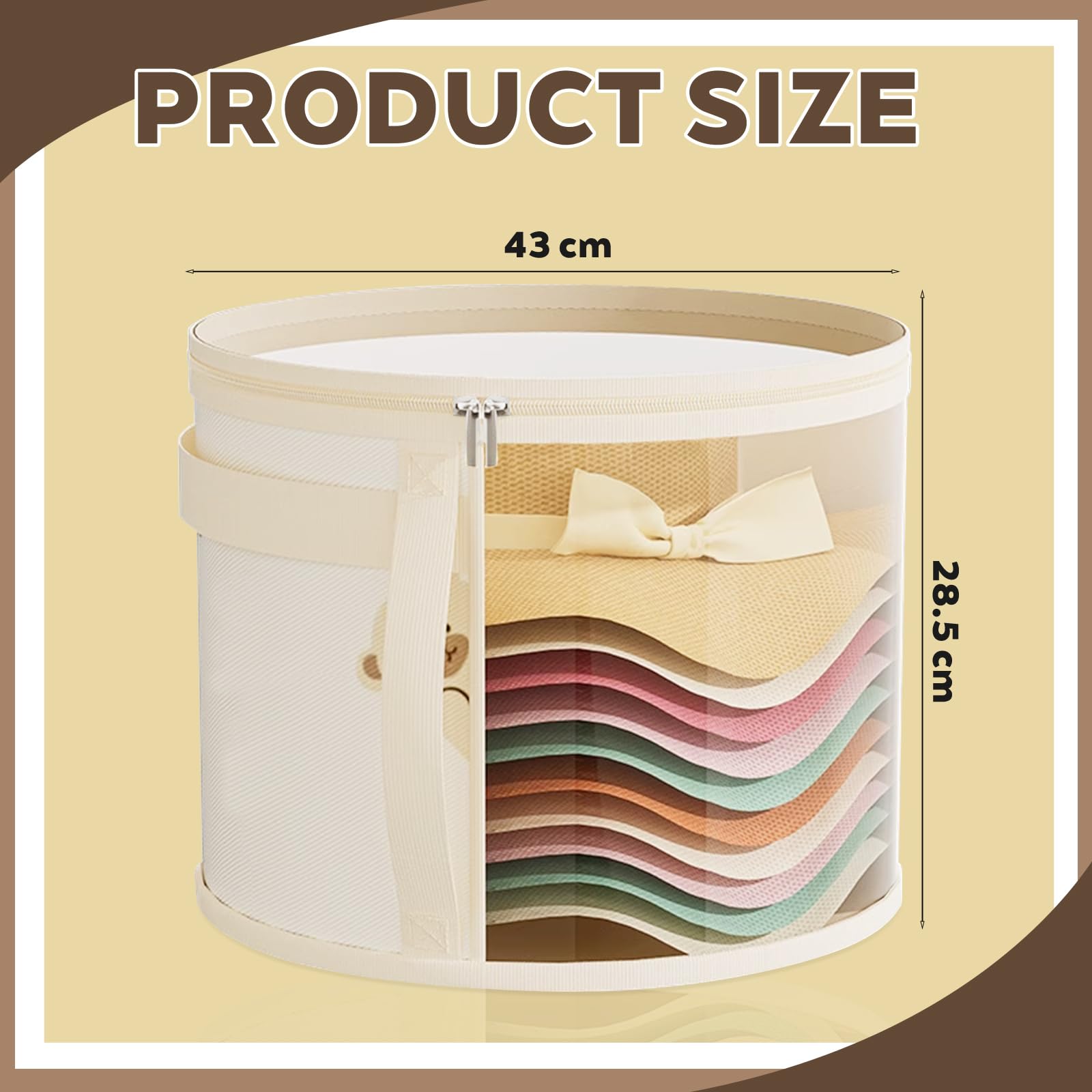 Boite A Chapeau, Boîte à Chapeaux Ronde Avec Couvercle