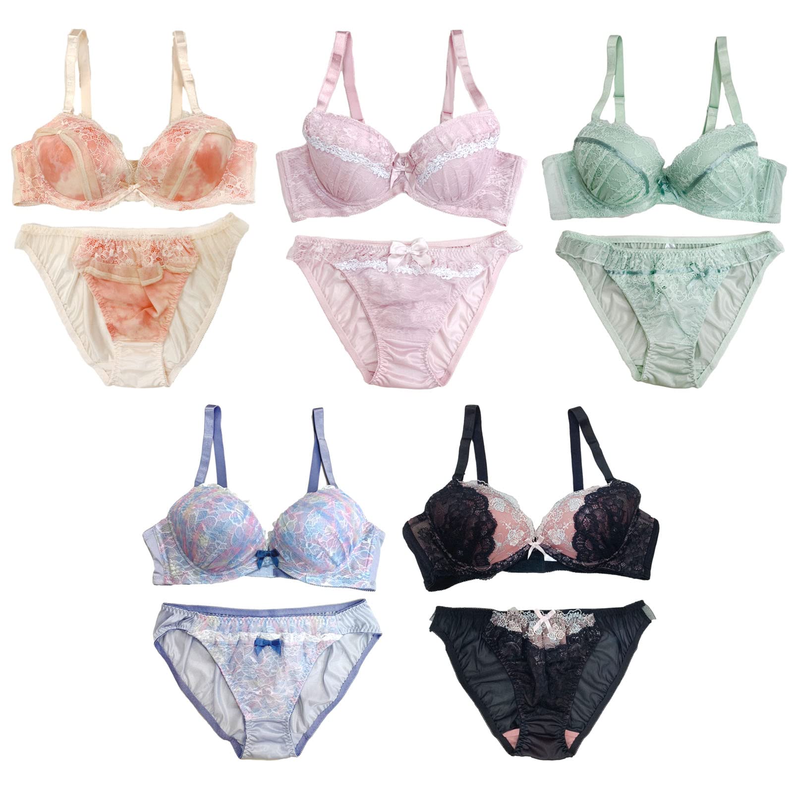 Amazon | 大きいサイズ レディース 下着 福袋 5点入り