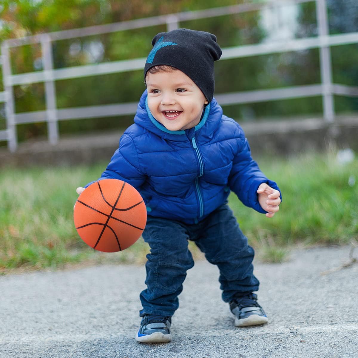 Balls for Toddlers 1-3, Everich Toy Sports Balls Set for Baby Indoor Outdoor Balls Toy-Including 5 inches Soccer Ball, Basketball, Football, Playground Ball &1 Hand Pump : Toys & Games