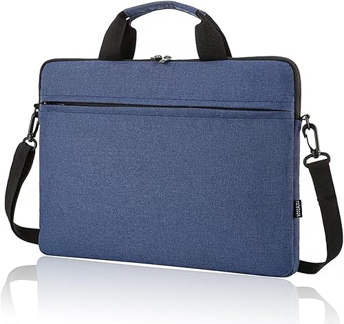 Bolsa para computadora portátil para mujeres y hombres, tela Oxford, bolsa de hombro, bolsa de transporte, hombro ajustable de 15.6 pulgadas