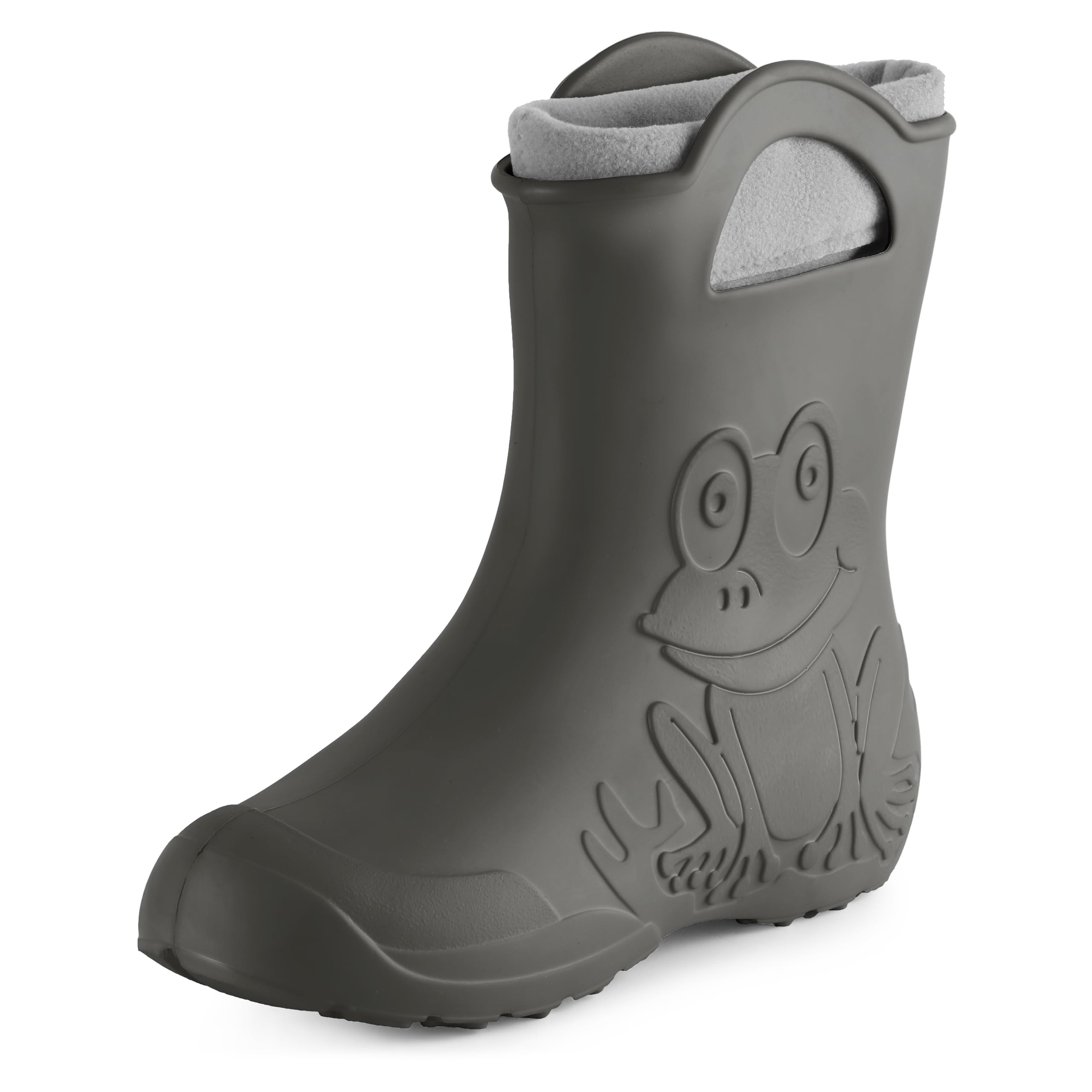 Ladeheid Bottes de pluie femme légères imperméables en mousse EVA avec doublure chaude motif grenouille semelle antidérapante poignées faciles à enfiler LA-CA-12