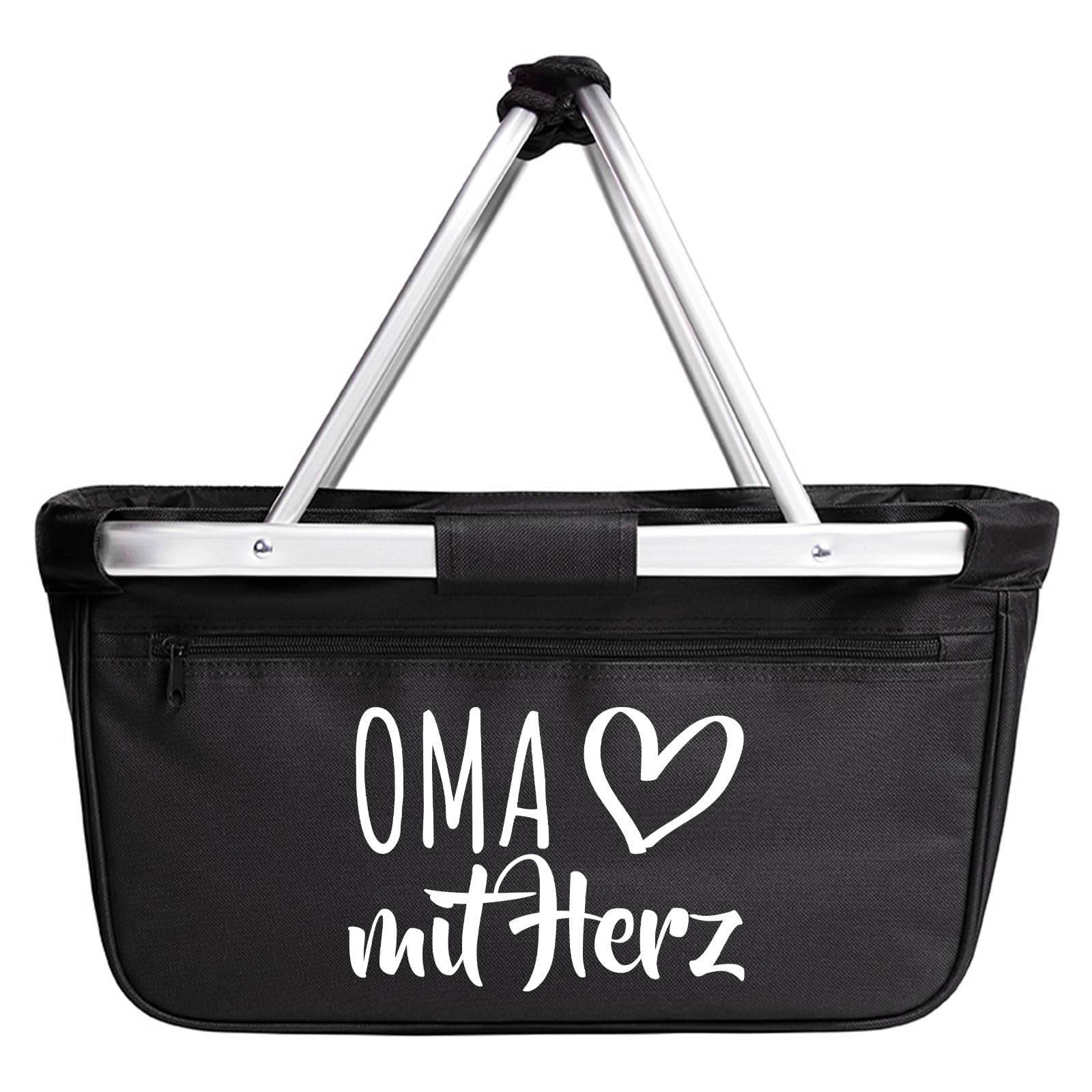 Huuraa Einkaufskorb Oma mit Herz Geschenk