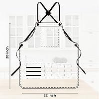 Vista 5 de TBP Delantal de peluquero profesional con 8 bolsillos de cuero impermeables, resistente de alta calidad, ideal para estilistas, cocina, chef