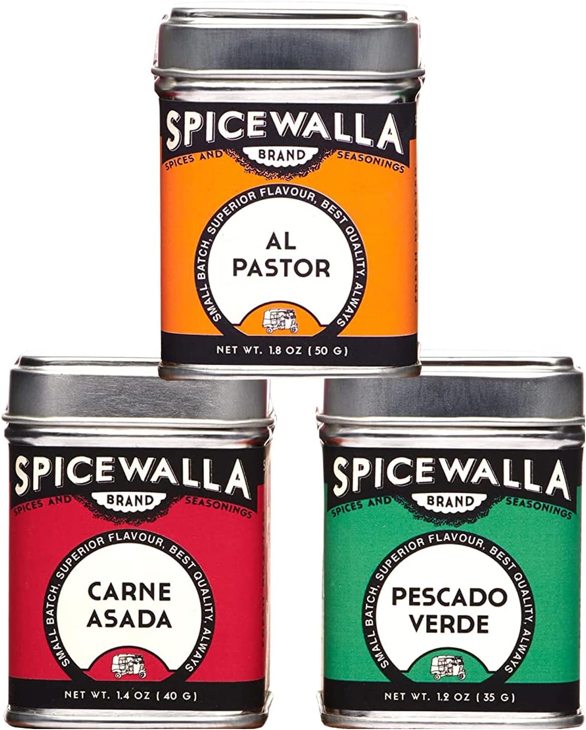 Taco Seasoning 3 Pack | Carne Asada, Al Pastor, Pescado Verde | Gluten Free, Non-GMO, No MSG, Gift Set