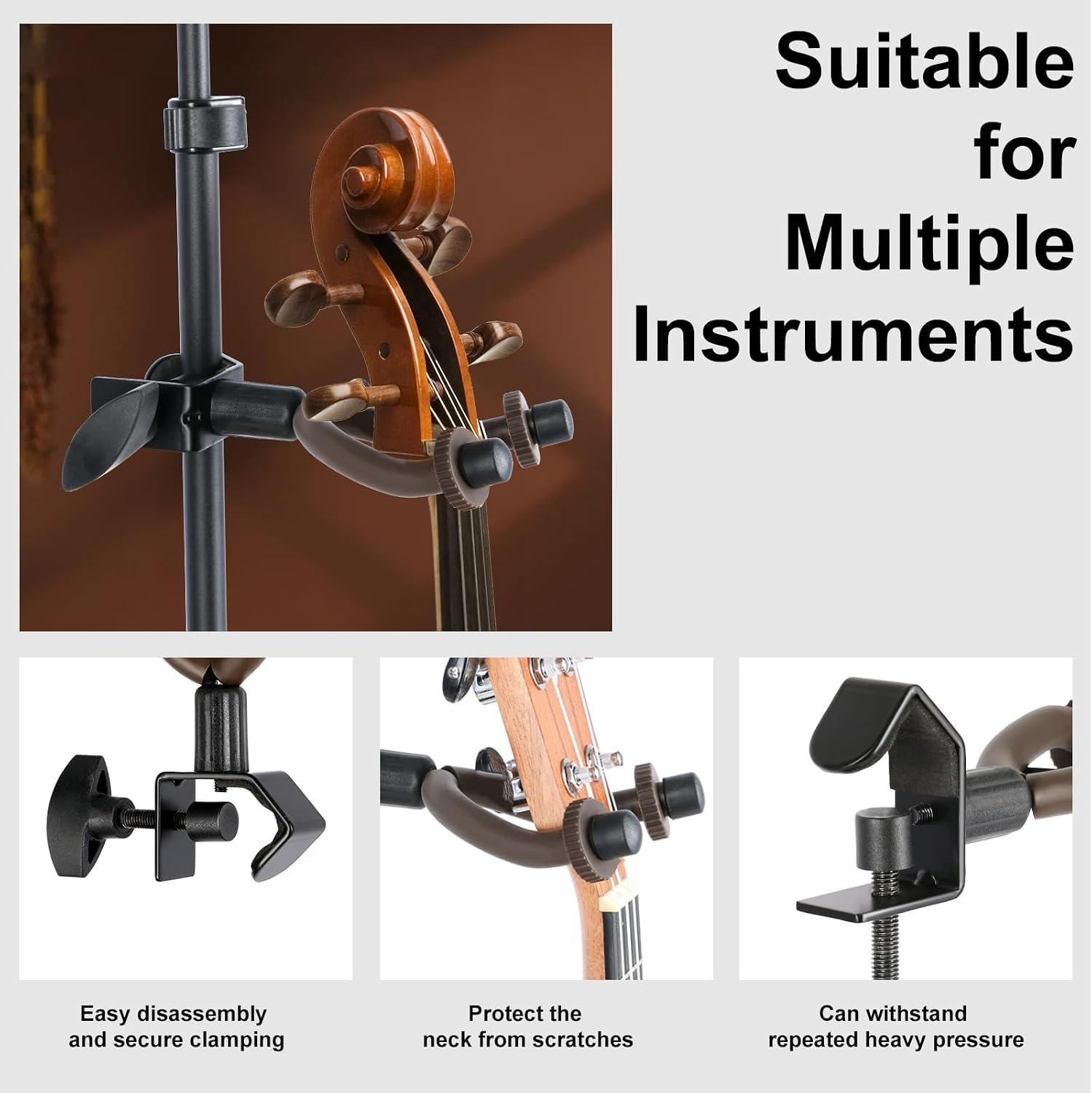 ROWELL Violin Stand Violin Stands With Violin Hanger