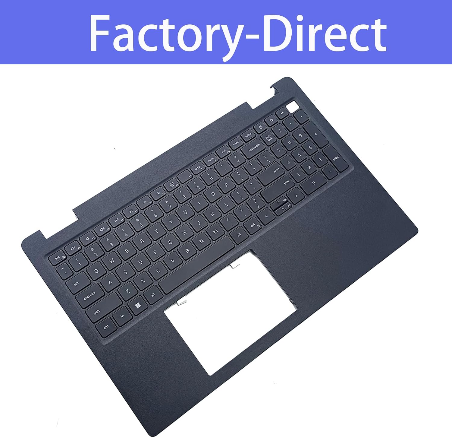 DJP76 0DJP76 Replacement for DELL Latitude 3520 E3520 Laptop Upper Top Cover Case Palmrest Not-Backlit US Keyboard Assembly Part Black