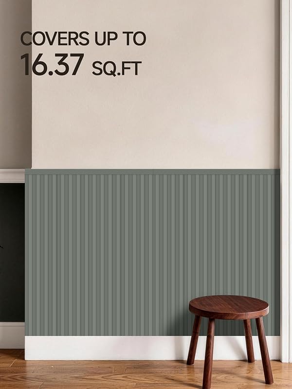 Upick Wave Beadboard Wainscoting Panels, Paintable, 59 x 40 in, White by Upick - Used condition - Image 15