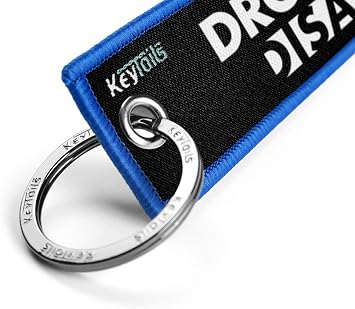 KEYTAILS Keychains, Premium Quality Key Tag for Motorcycle, Car, Scooter, ATV, UTV [Drop A Gear & Disappear]