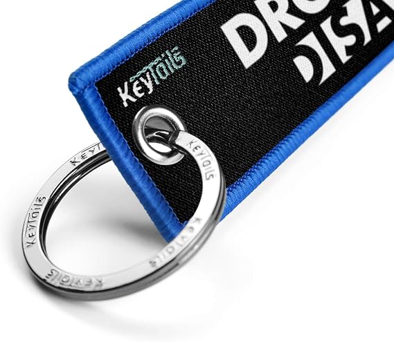 KEYTAILS Keychains, Premium Quality Key Tag for Motorcycle, Car, Scooter, ATV, UTV [Drop A Gear & Disappear]