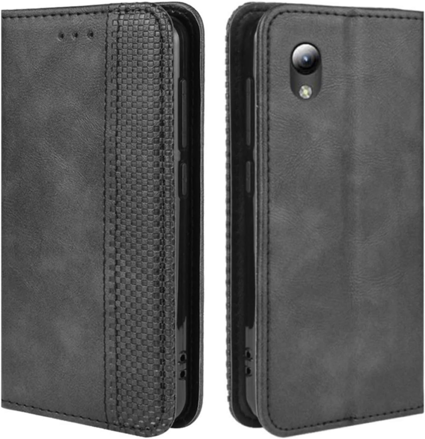 HualuBro ZTE Blade A3 2019 Case, ZTE Blade L8 Case, Retro PU Leather Full Body Shockproof